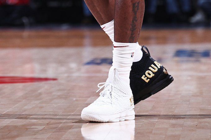 probable Decaer collar LeBron James shares BR Kick's post remembering his Equality 15 sneakers