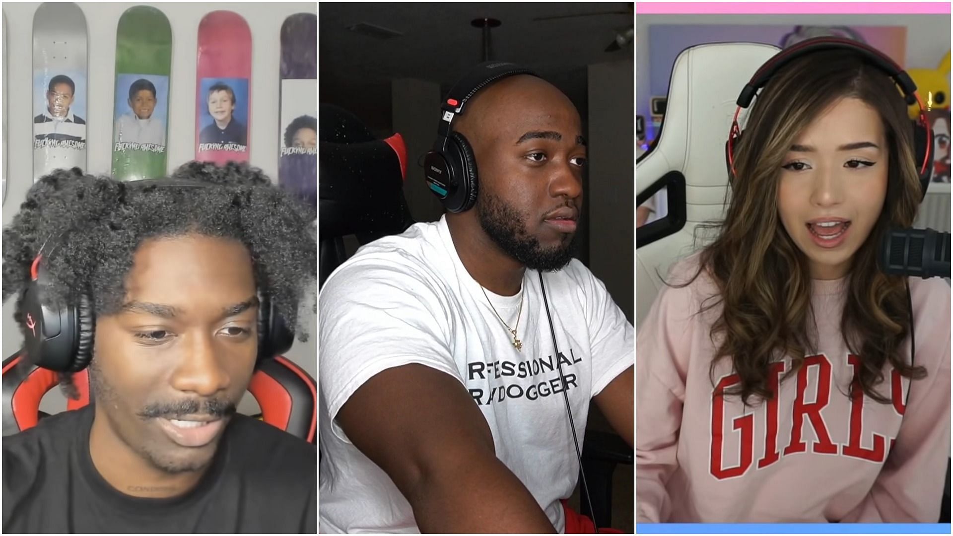 Twitch streamer BruceDropEmOff gives his take on the harassment claims from Pokimane against Jidionprime (Image via Sportskeeda)