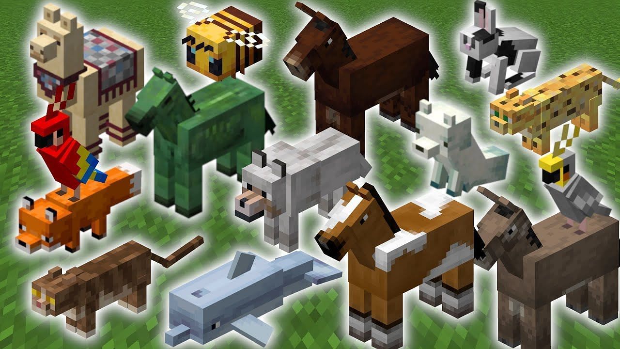 يوجد في Minecraft عدد قليل من الحيوانات التي يمكن ترويضها ، ولكن يمكن فعل الكثير معها (الصورة من Mojang)