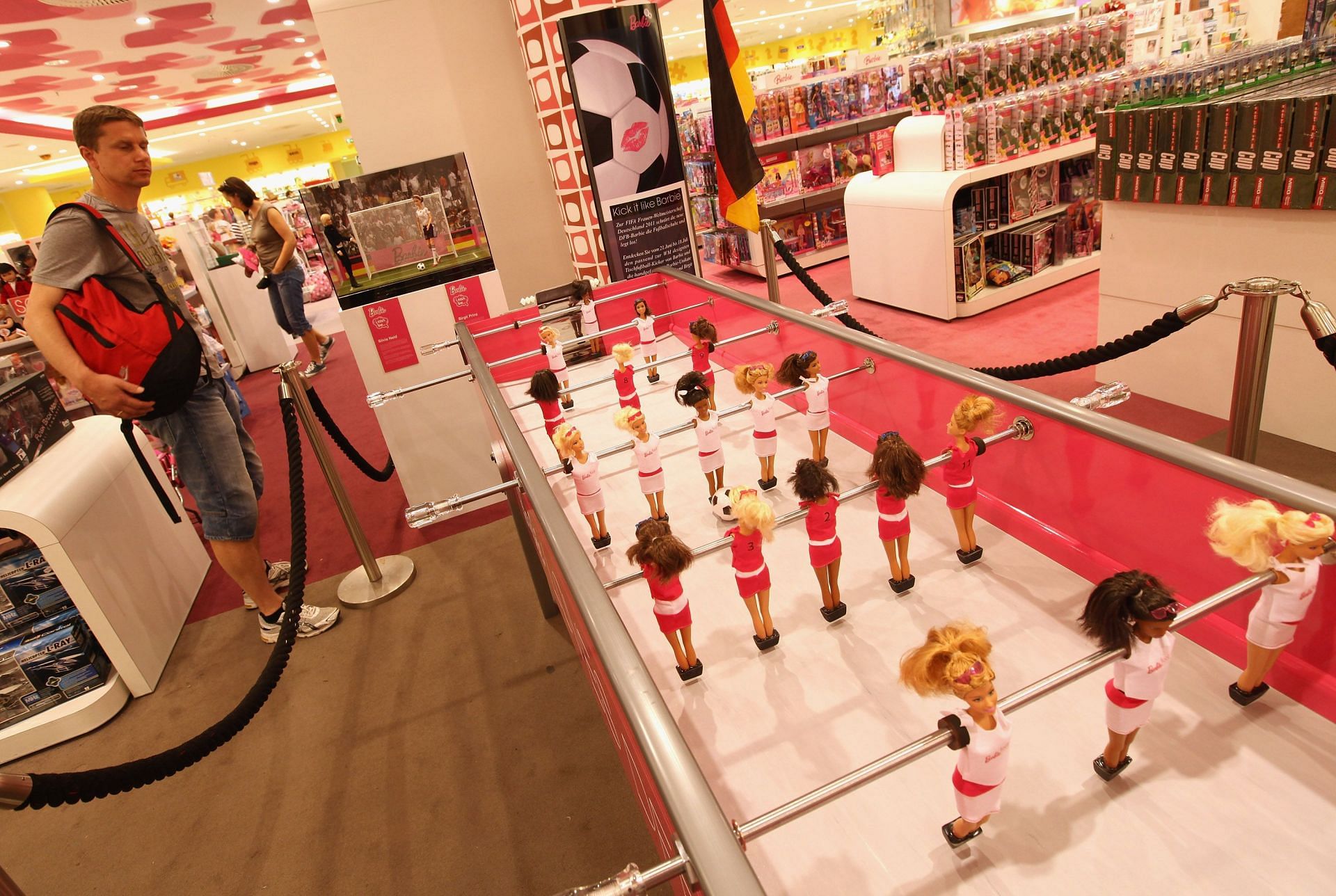 Barbie Special Edition Table Football For FIFA Women&#039;s World Cup 2011 (Image via Getty Images)