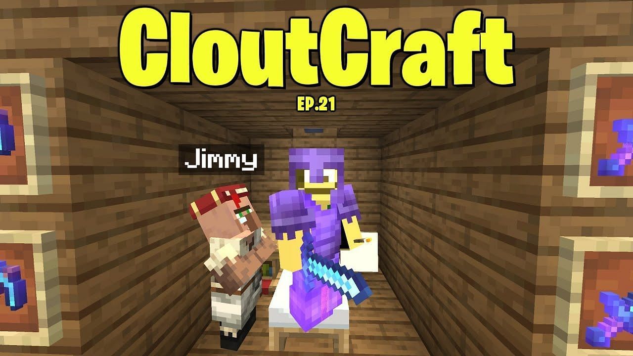 There are a wide variety of enchantments on the CloutCraft server (Image via YouTube, Dylan 2)