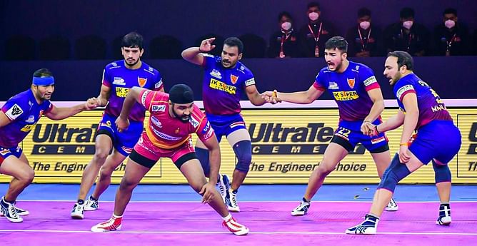 UP vs DEL Dream11 Kabaddi prediction: Today's PKL match predicted playing 7 for UP Yoddha vs Dabang Delhi KC Pro Kabaddi 2021-2022, Match 40