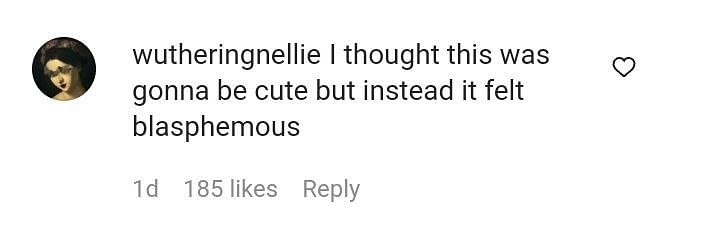 Comment by @wutheringnellie on W Magazine&#039;s Instagram post