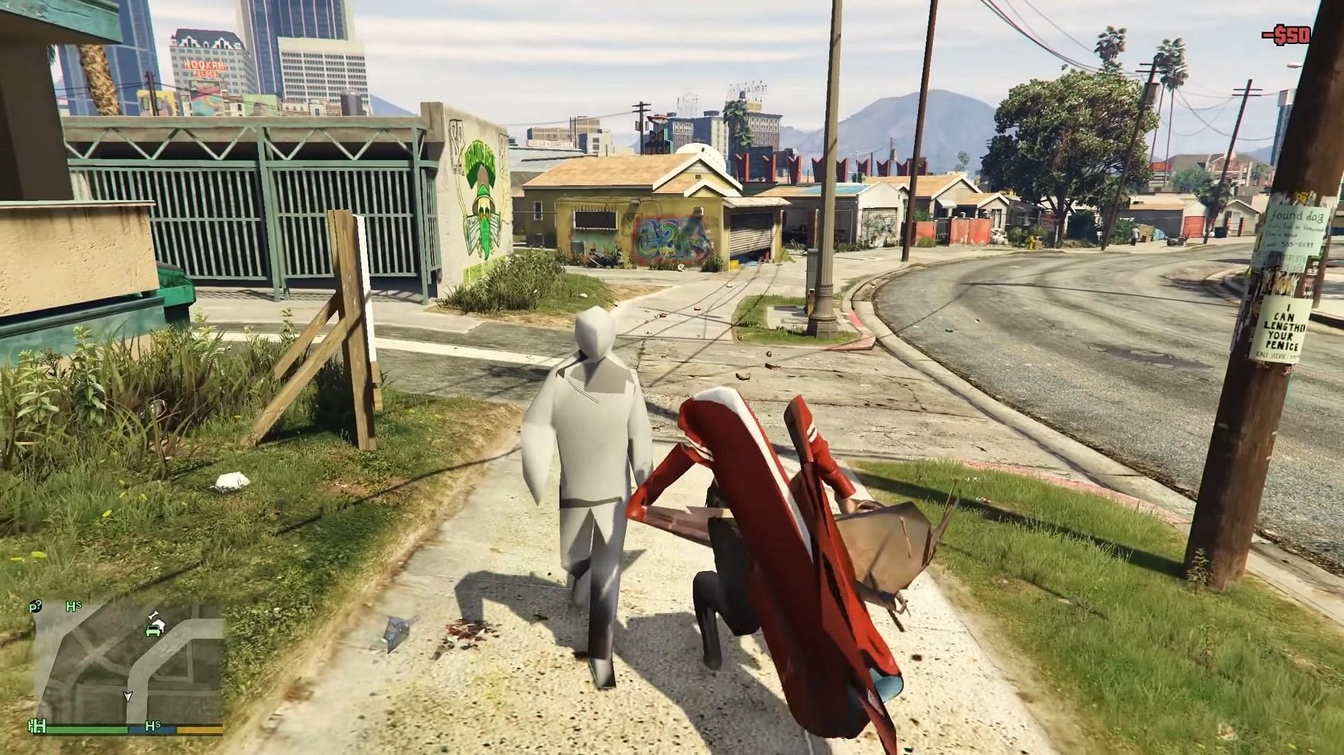 Franklin and Trevor have seen better days in GTA Online (Image via DarkViperAU)