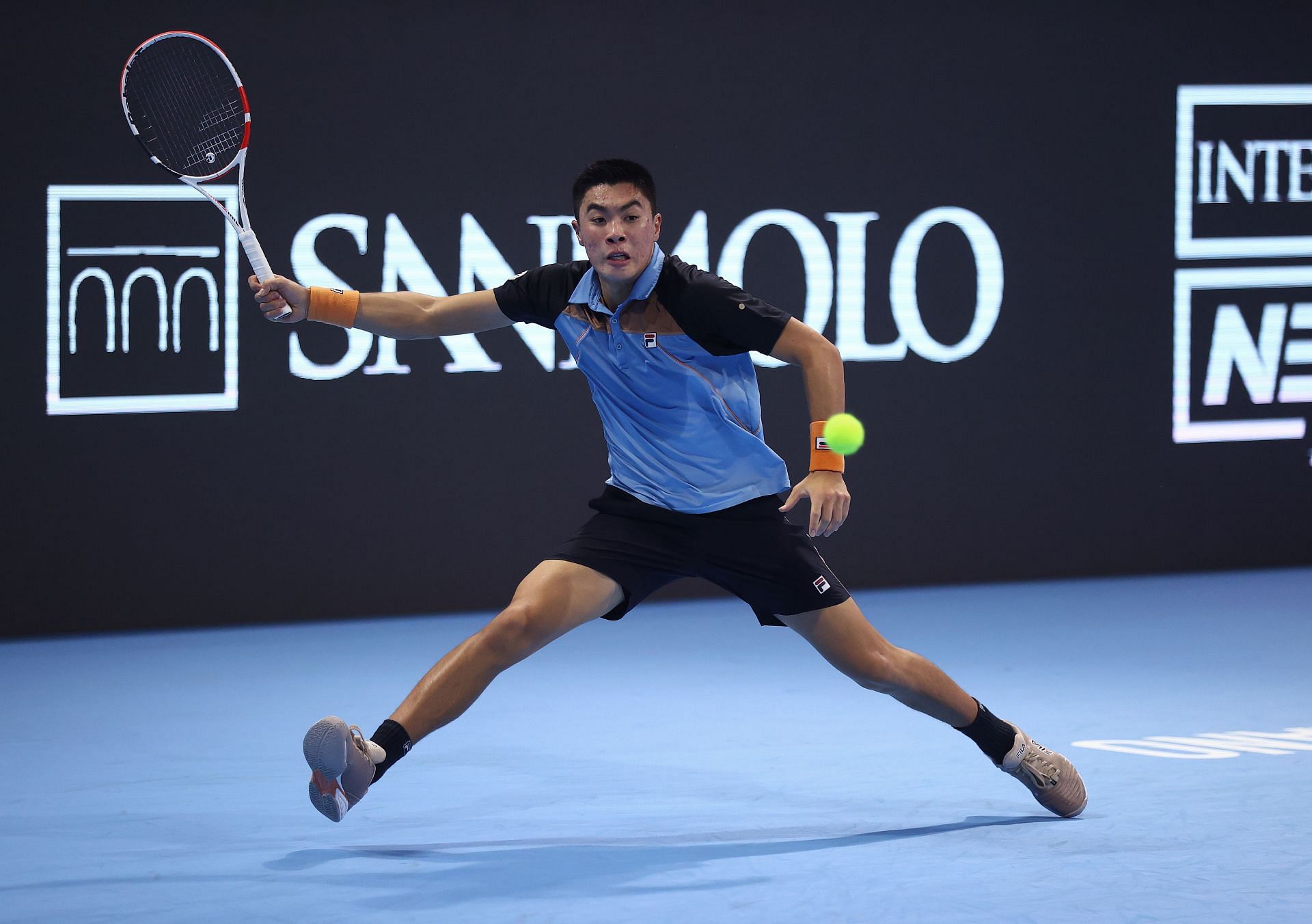 Brandon Nakashima at the 2021 Next Gen ATP Finals