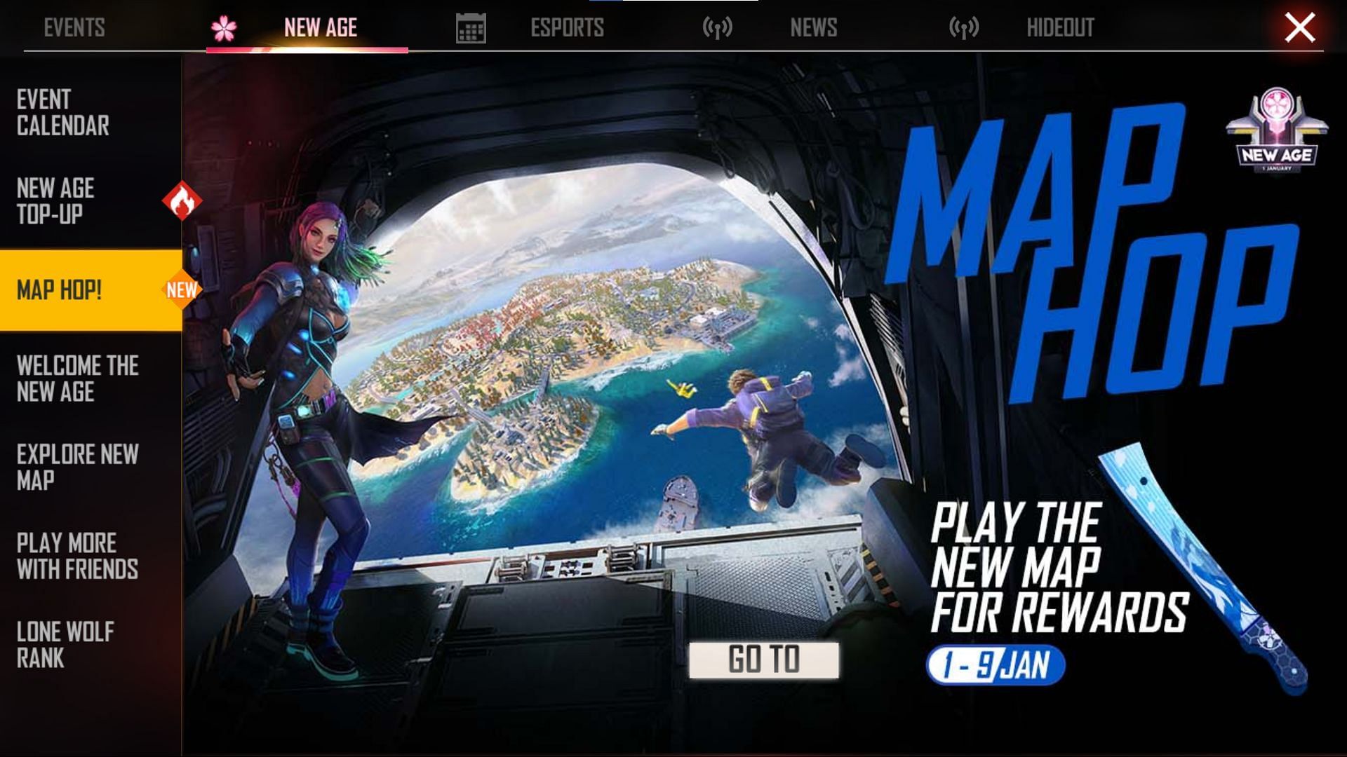 Map Hop! was added after the introduction of Alpine (Image via Free Fire)