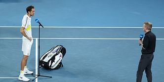 "Guys I can't hear him, please show some respect for Jim Courier" - Daniil Medvedev lashes out at Rod Laver crowd after beating Kyrgios