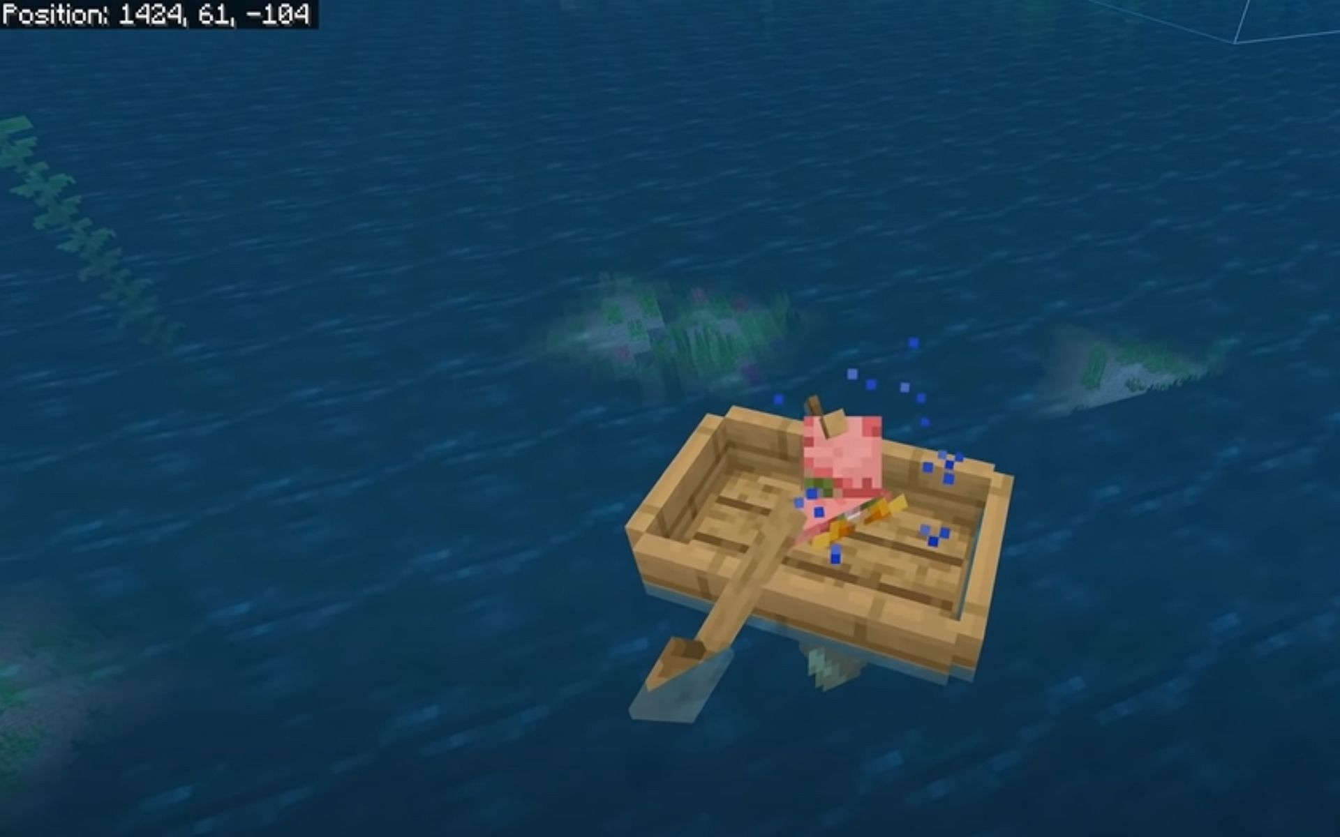 Phasing through the boat when exiting it (Image via YouTube/ silentwisperer)