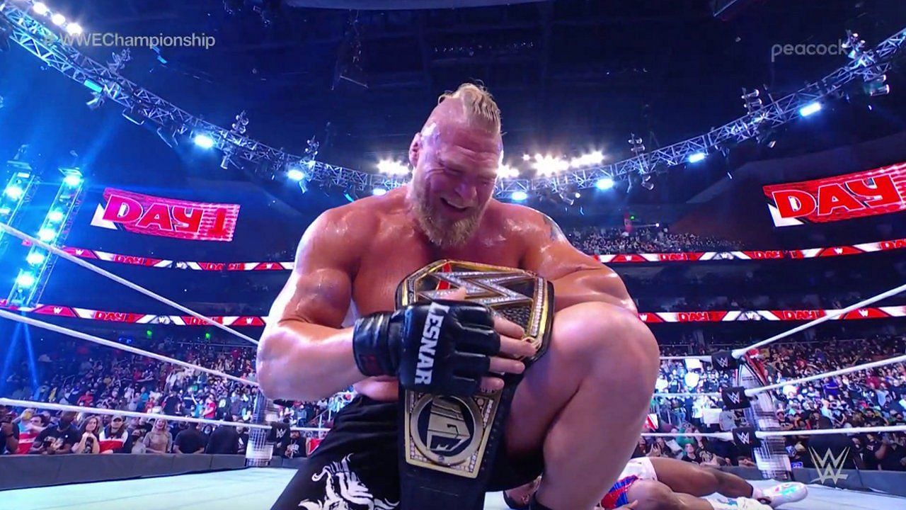 New WWE Champion Brock Lesnar.