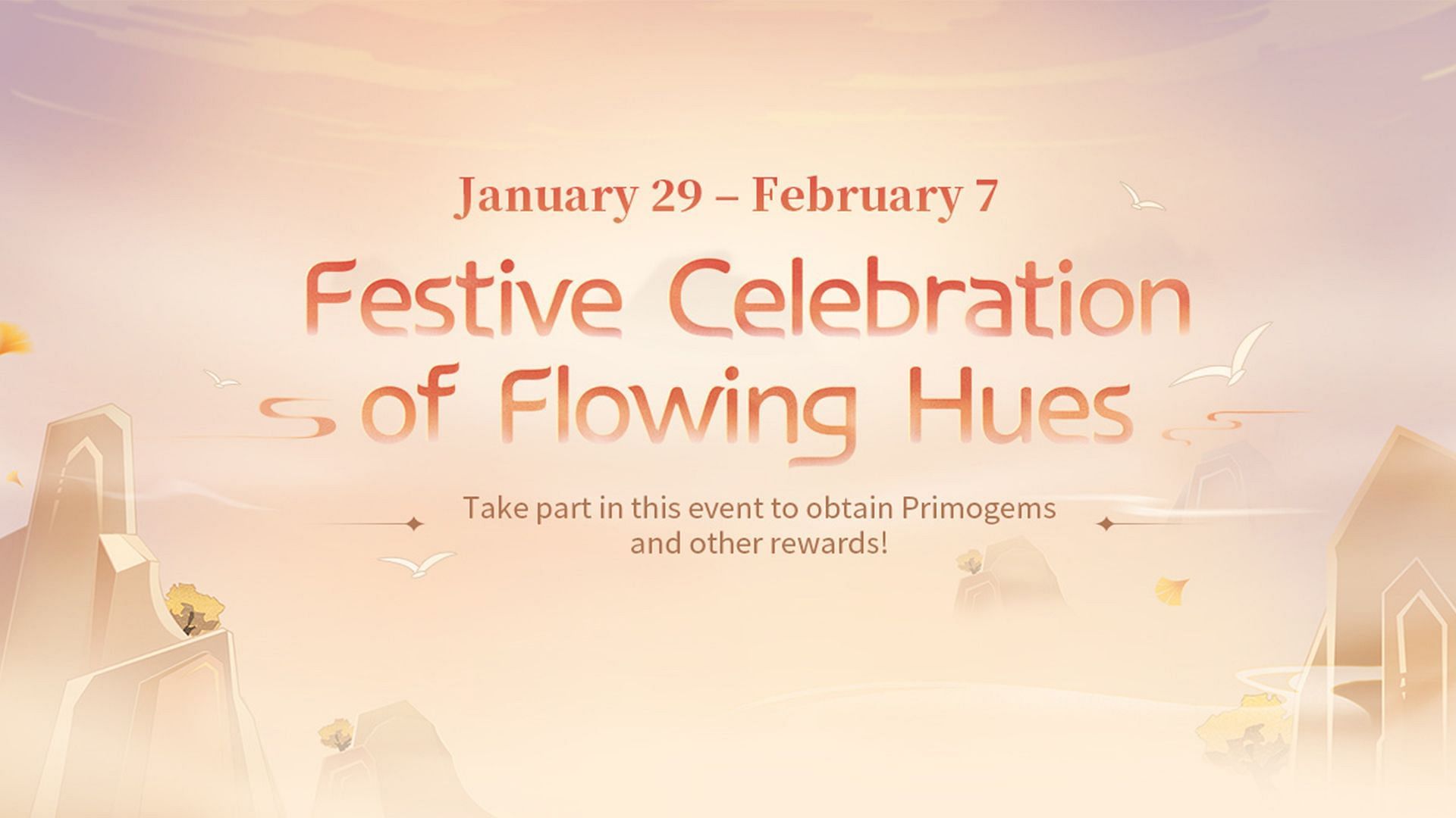 The Festive Celebration of Flowing Hues web event (Image via miHoYo)