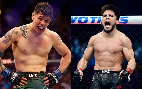 Brandon Moreno (left) and Henry Cejudo (right)