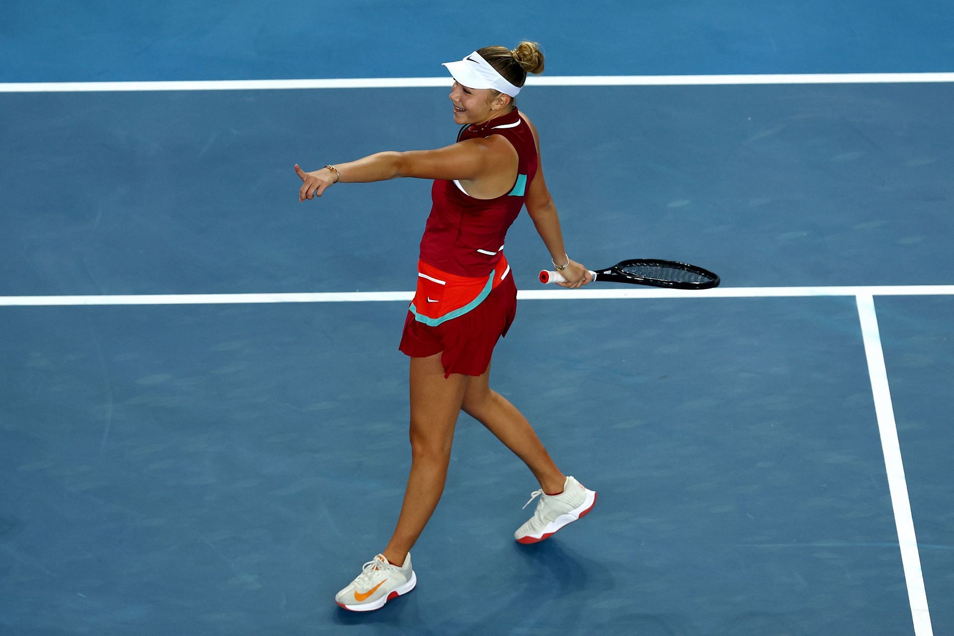 Anisimova at the 2022 Australian Open.