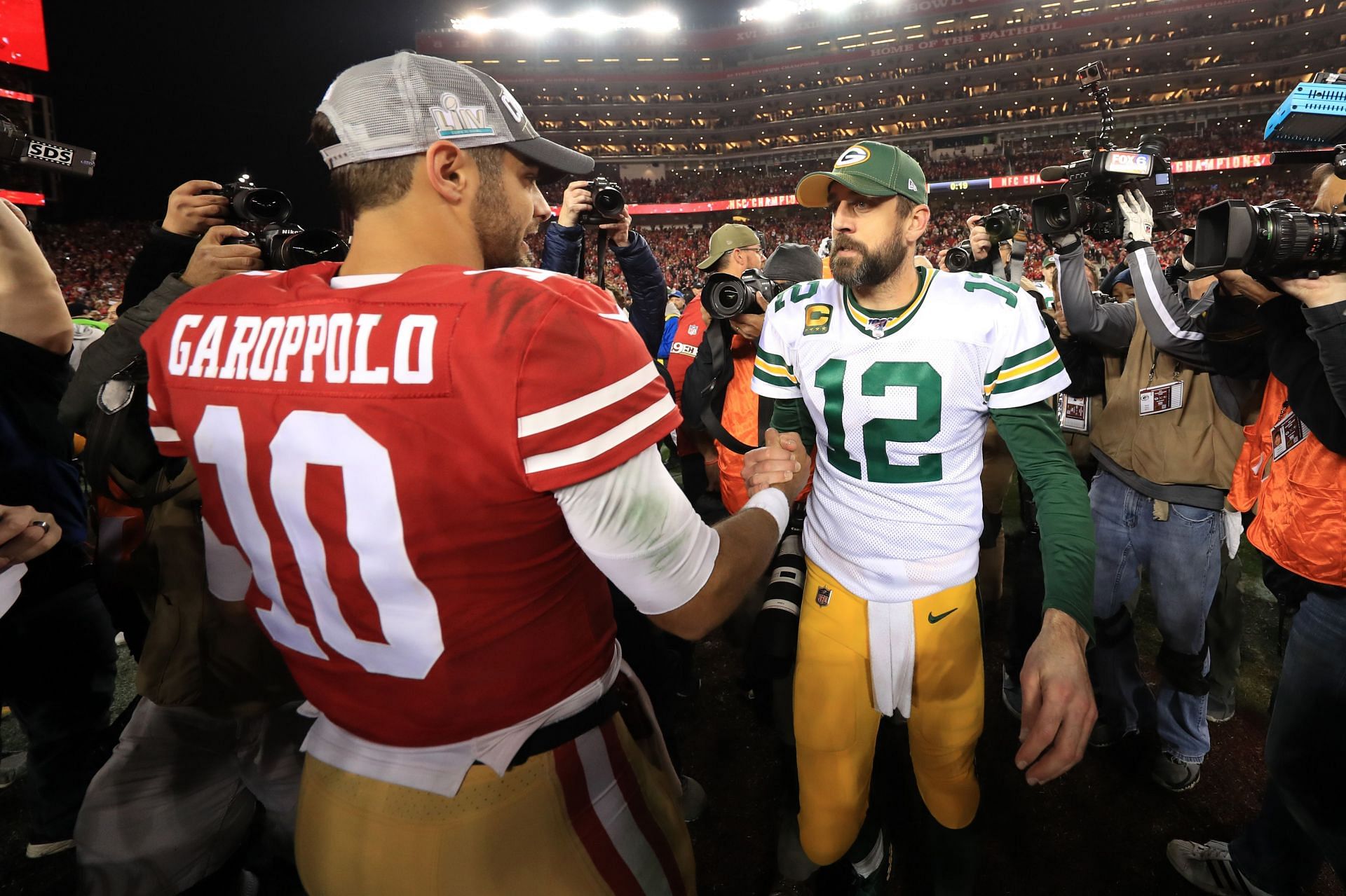 49ers&#039; Jimmy Garoppolo and Packers&#039; Aaron Rodgers