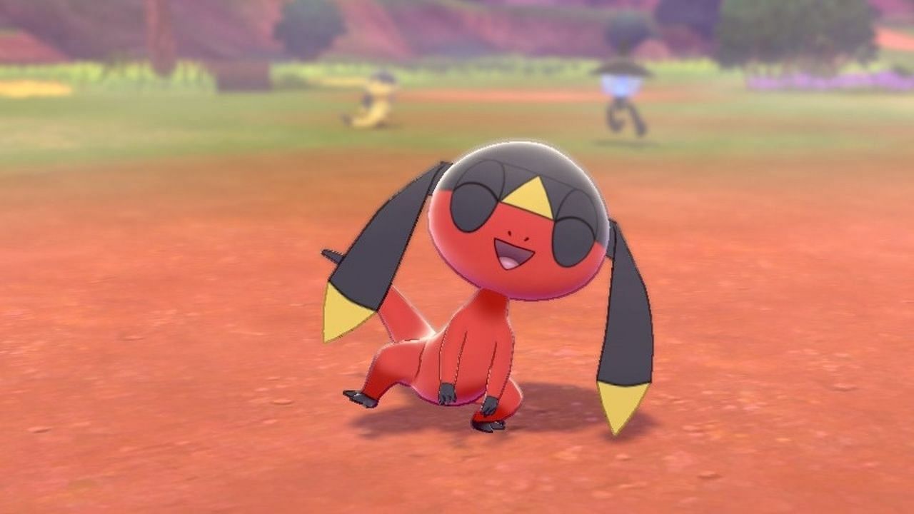 Helioptile&#039;s shiny form in Pokemon Sword &amp; Shield (Image via The Pokemon Company)