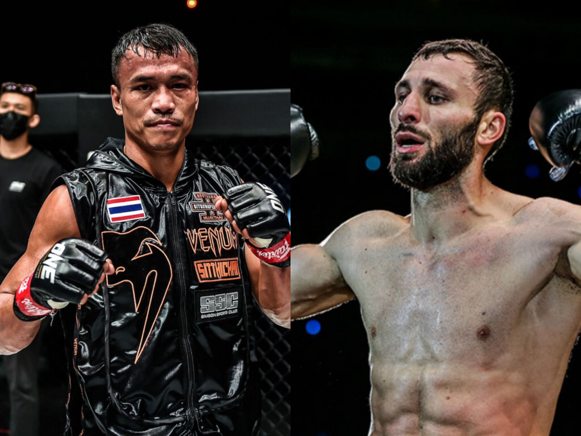 Sitthichai Sitsongpeenong (left) and Davit Kiria (right). [Photo: ONE Championship]