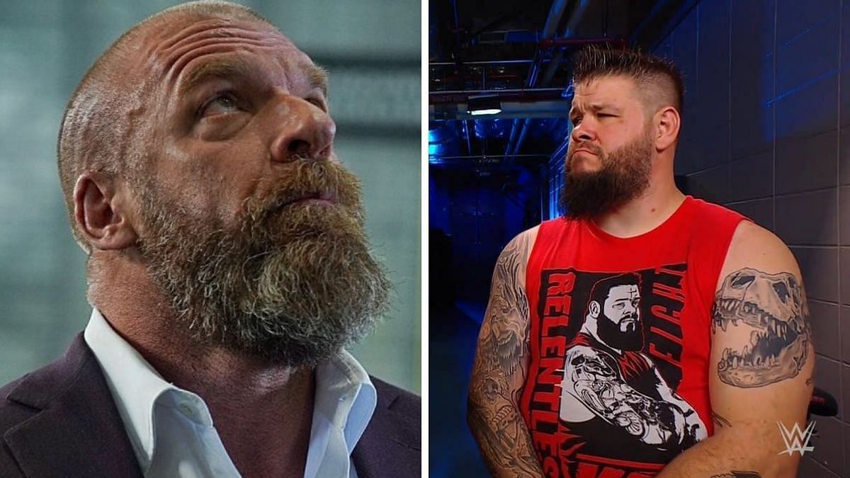 Triple H (left); Kevin Owens (right)