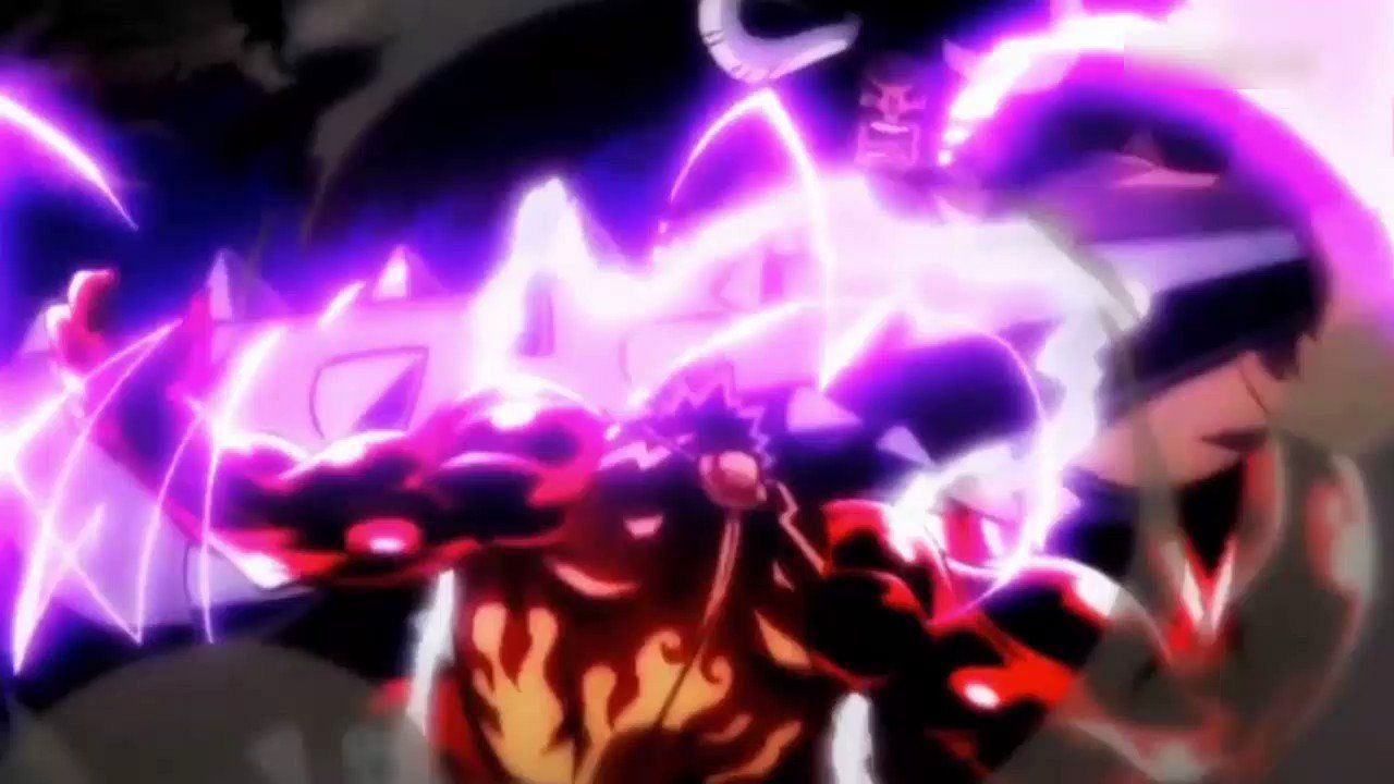 Kaido hits Luffy with a Thunder Bagua. (Image via Toei Animation)