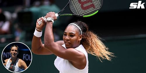 Andrea Petkovic (L) and Serena Williams (R)