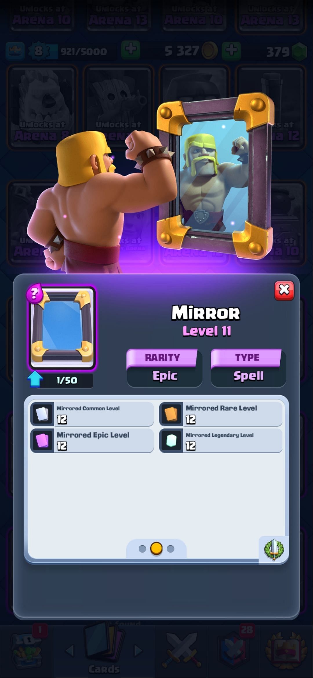 The Mirror card in Clash Royale (Image via Sportskeeda)