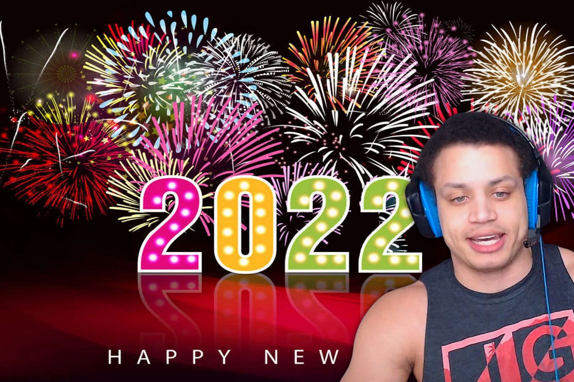 Tyler1 blasts fan for making a huge deal out of New Year&#039;s Eve celebrations (Image via Sportskeeda)