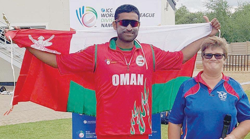 Oman Cricketer Kaleemullah (Image Courtesy: Oman Observer)