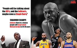 “People will be talking about the KDs, and LeBron, maybe even a Steph Curry” – Shannon Sharpe believes people may forget about Michael Jordan in 20-30 years