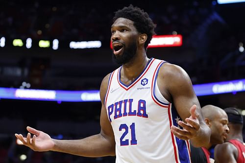 Joel Embiid posted 38 points and 12 rebounds as the Philadelphia 76ers beat the San Antonio Spurs