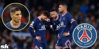 "I'll speak to Lionel Messi, Neymar and Kylian Mbappe when I get back" - Achraf Hakimi on the possibility of taking set-pieces for PSG