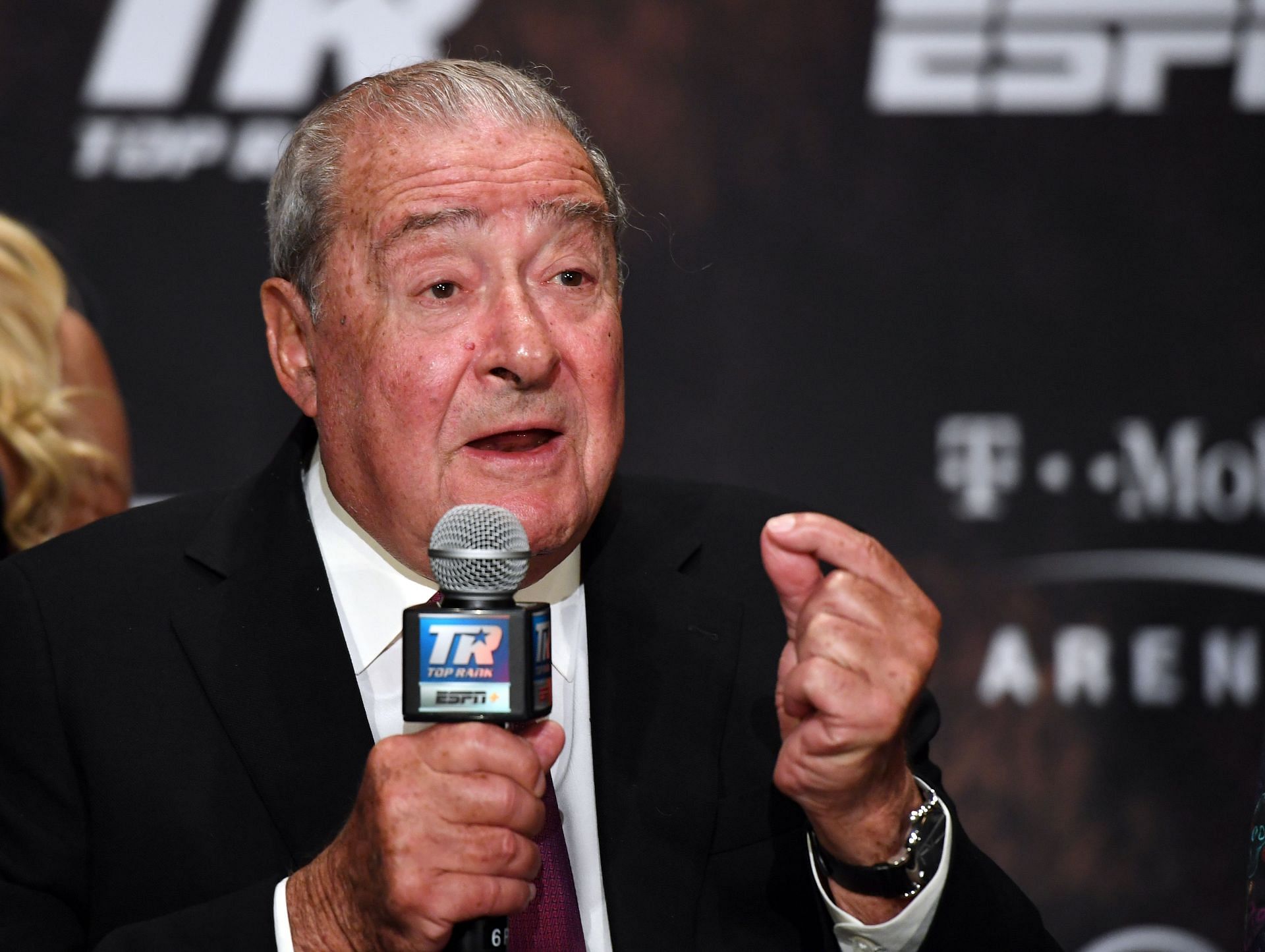 Bob Arum during the Tyson Fury vs. Otto Wallin - News Conference