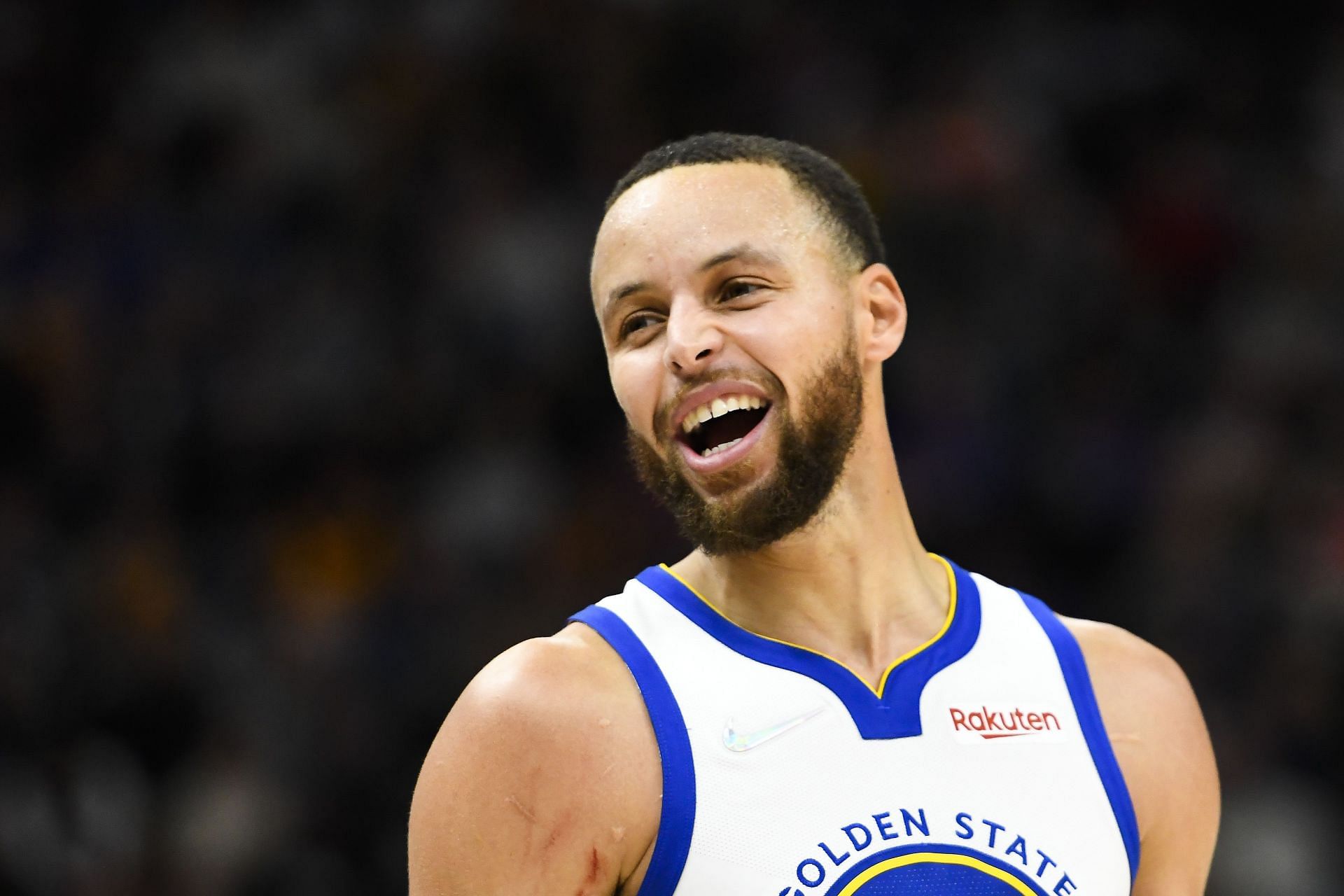 Stephen Curry during a Golden State Warriors vs Utah Jazz game