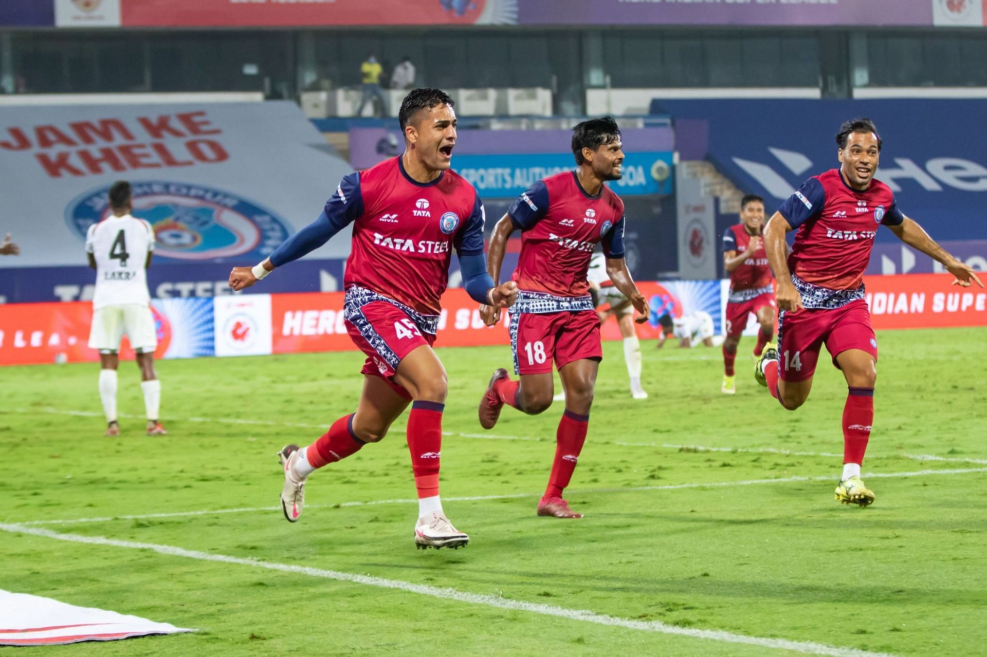 Jamshedpur FC secured the victory in the 93rd minute (image courtesy: ISL social media)