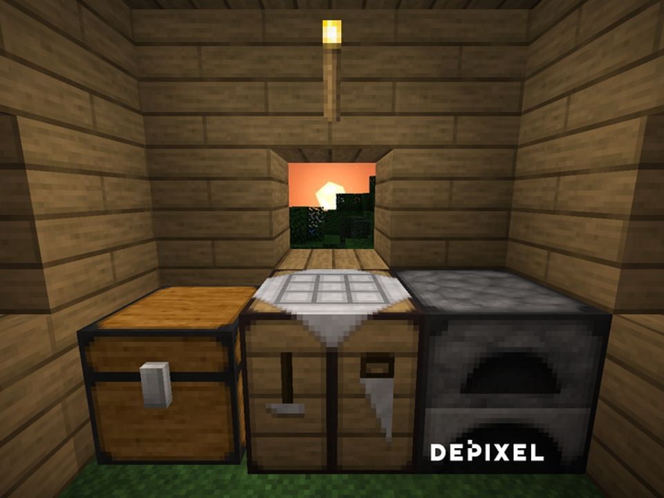 Depixel cleans up the vanilla look of Minecraft and still brings a realistic touch (Image via Mojang)