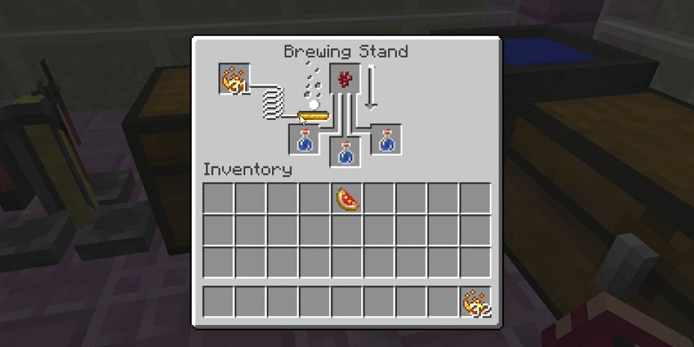 Blaze Powder acts as a fuel for potion brewing (Image via Mine)