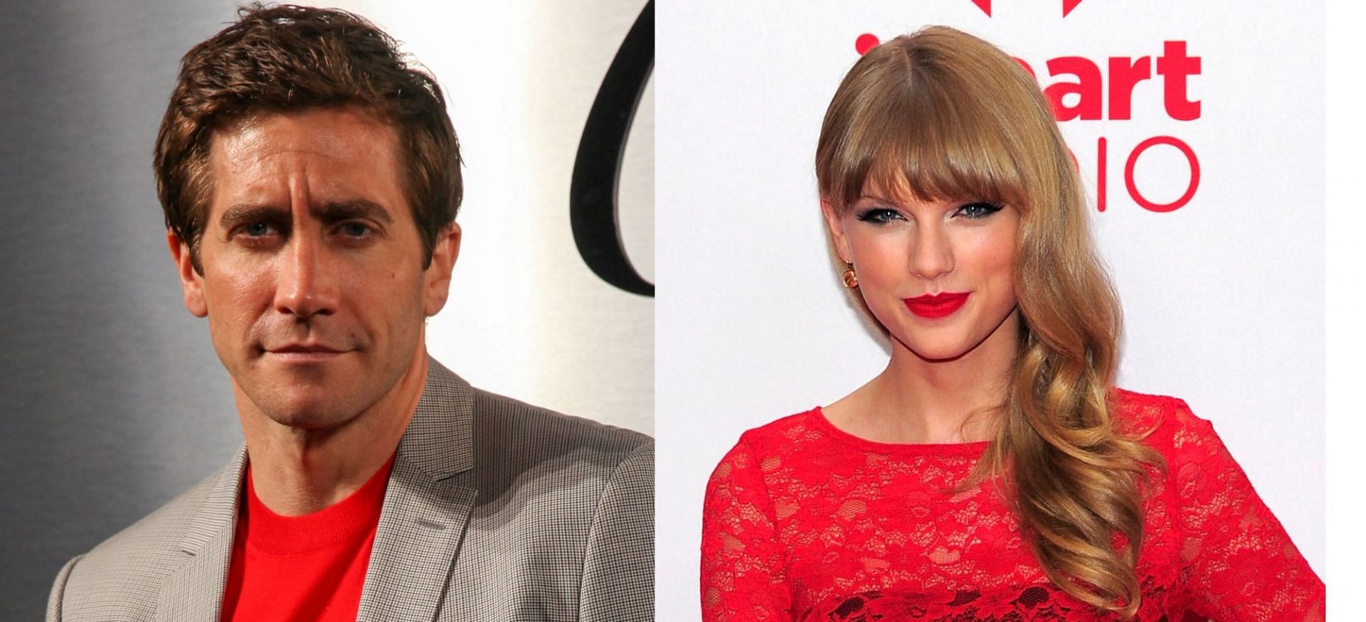 Jake Gyllenhaal sent Taylor Swift&#039;s fans into a frenzy with a new Red-themed photoshoot (Image via Kelly Sullivan/Getty Images and Steven Lawton/Getty Images)