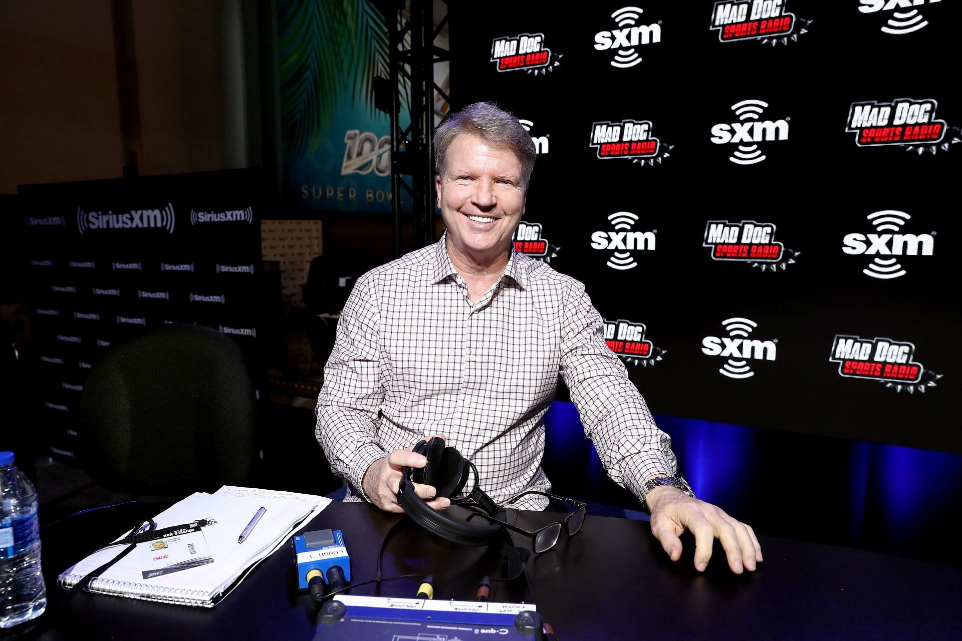 Phil Simms for SiriusXM At Super Bowl LIV