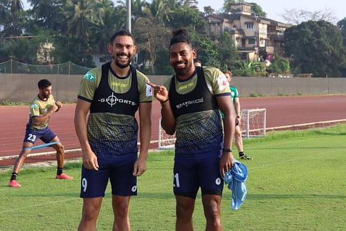 ATK Mohun Bagan's Roy Krishna and David Williams (PC: ATK Mohun Bagan)