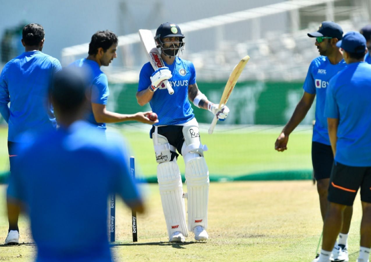 विराट कोहली सहित भारतीय टीम तीसरे टेस्&zwj;ट की तैयारियों में जुट गई है