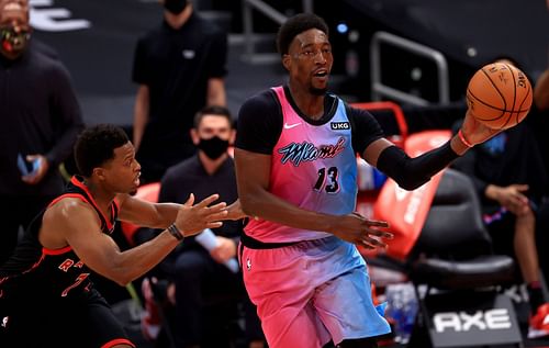 Bam Adebayo in action against the Raptors