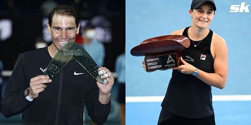 Rafael Nadal and Ashleigh Barty.