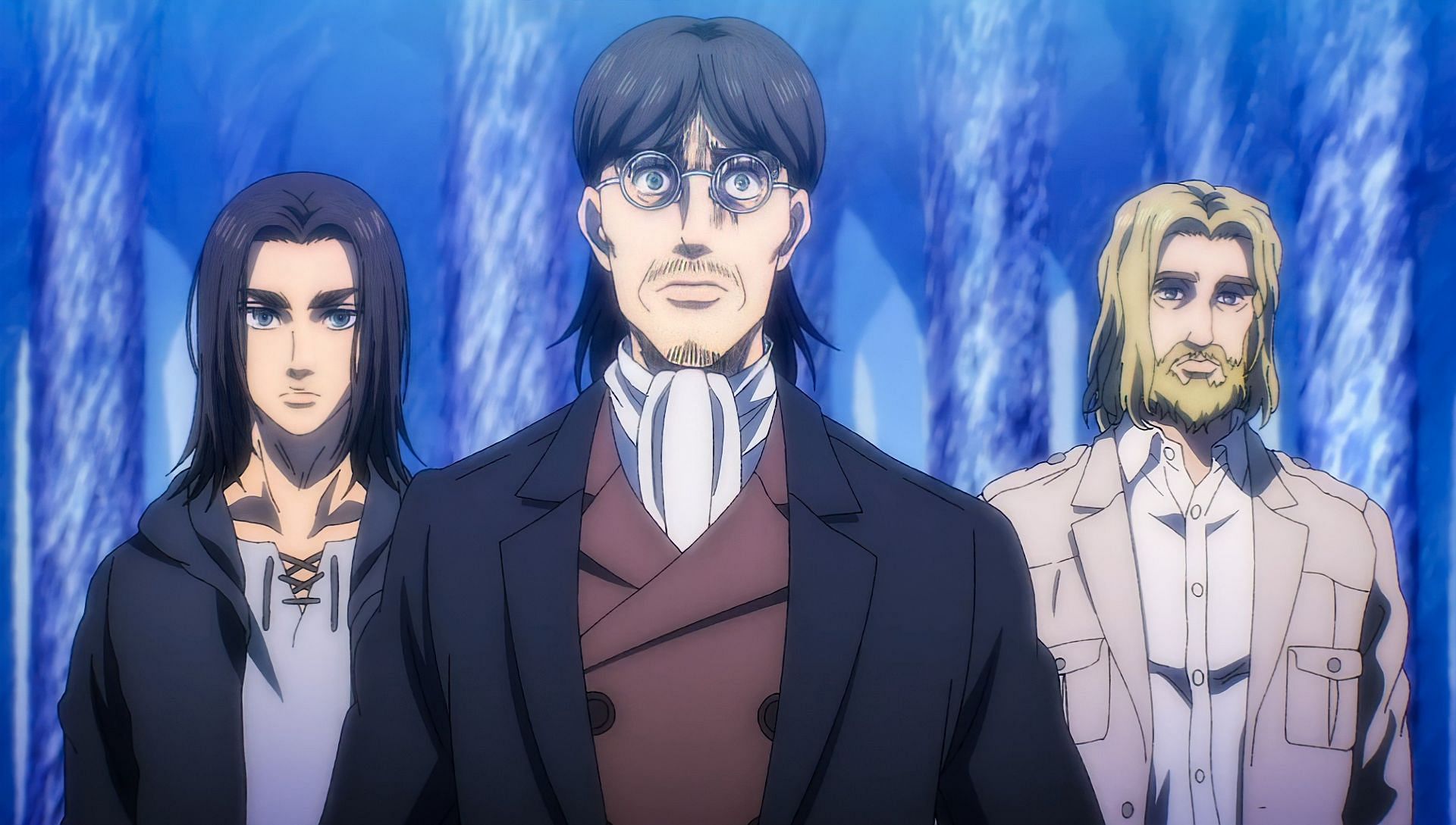 Grisha pleads with the Reiss family Attack on Titan Season 4 part 2 Episode 4 