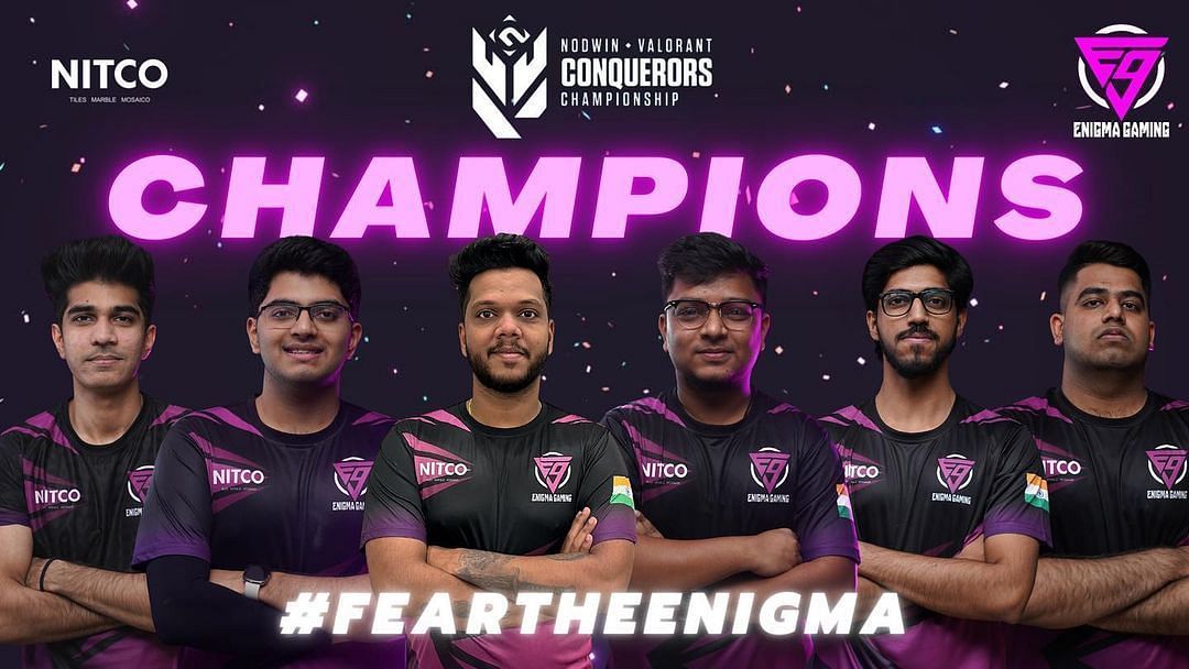 Enigma Gaming beats the defending winners Global Esports (Image via Enigma Gaming/ Instagram)