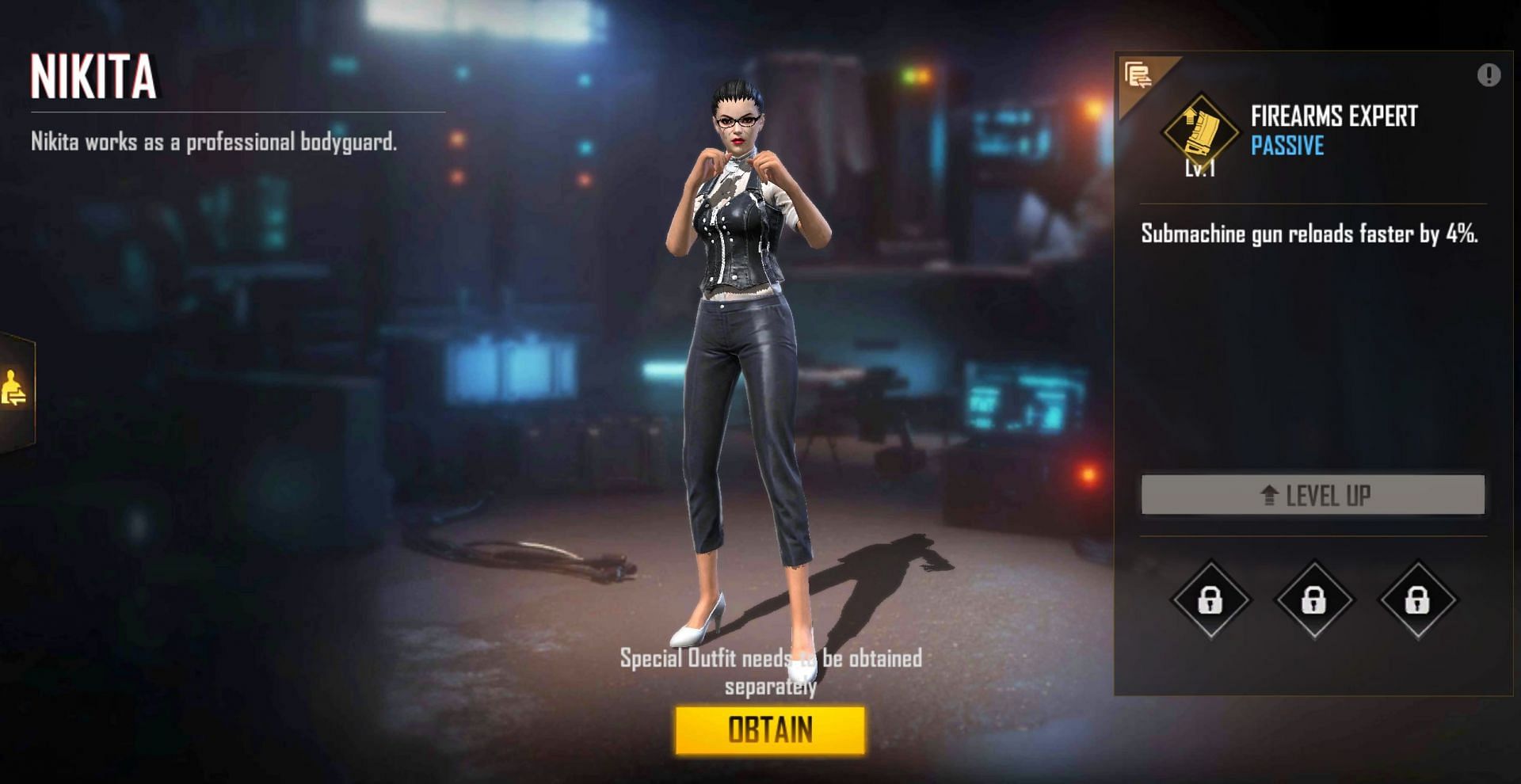 Free Fire में Nikita (Image via Garena)