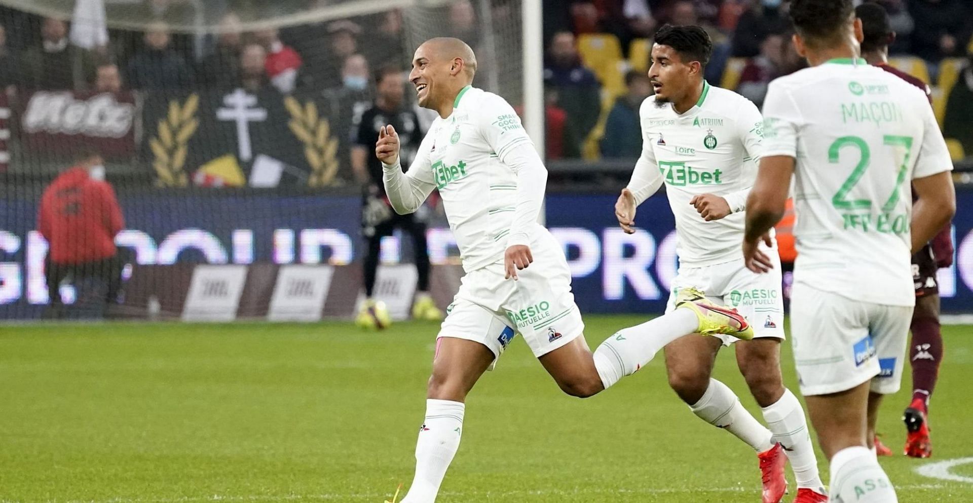 Saint Etienne travel to Angers in their Ligue 1 fixture on Wednesday