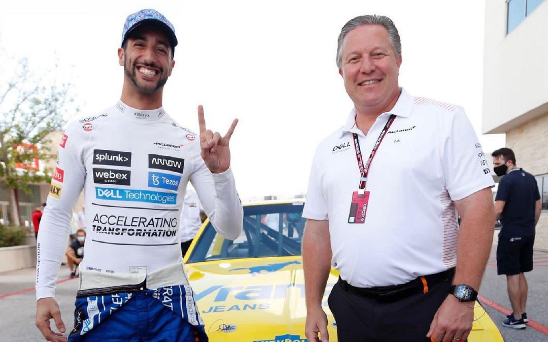 Daniel Ricciardo and Zak Brown (Via Instagram: @mclaren)