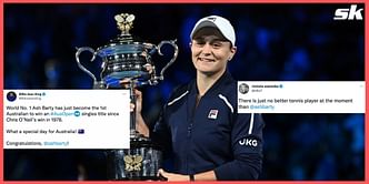 "There is just no better tennis player at the moment"- Tennis world hails Ashleigh Barty after Australian Open triumph