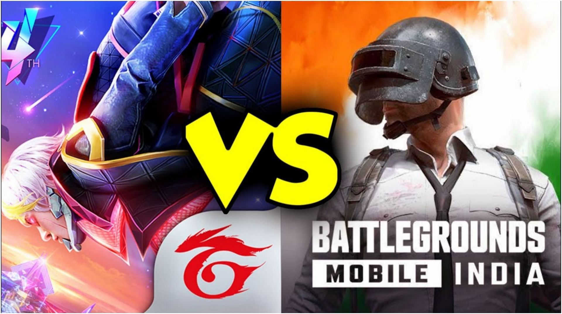 Comparison between Free Fire and Battlegrounds Mobile India (Image via Sportskeeda)