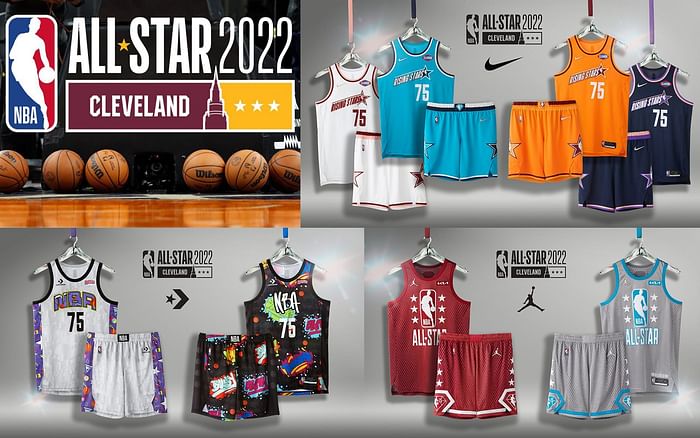 Cleveland NBA All Star Game 2022 T-Shirt from Homage. | Ash | Vintage Apparel from Homage.