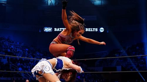 Britt Baker stomps out her competition.