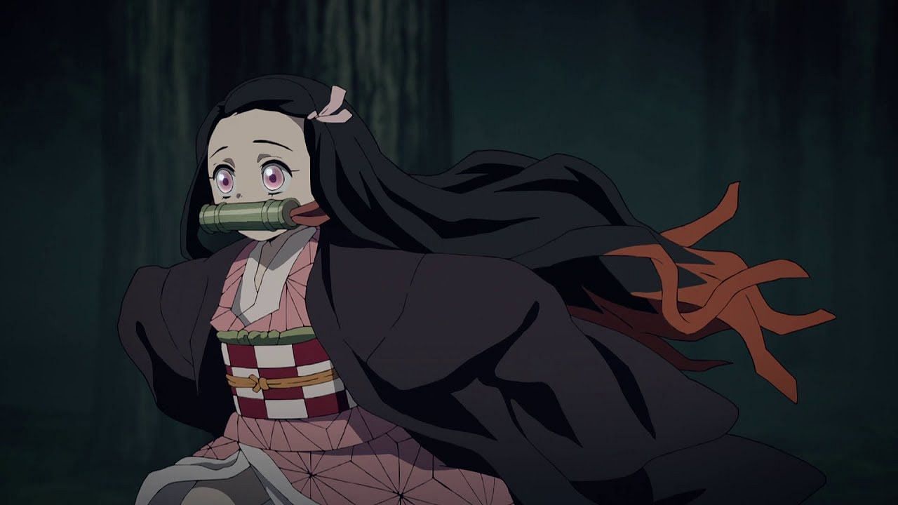 Nezuko as seen in the anime. (Image via Ufotable Studios)