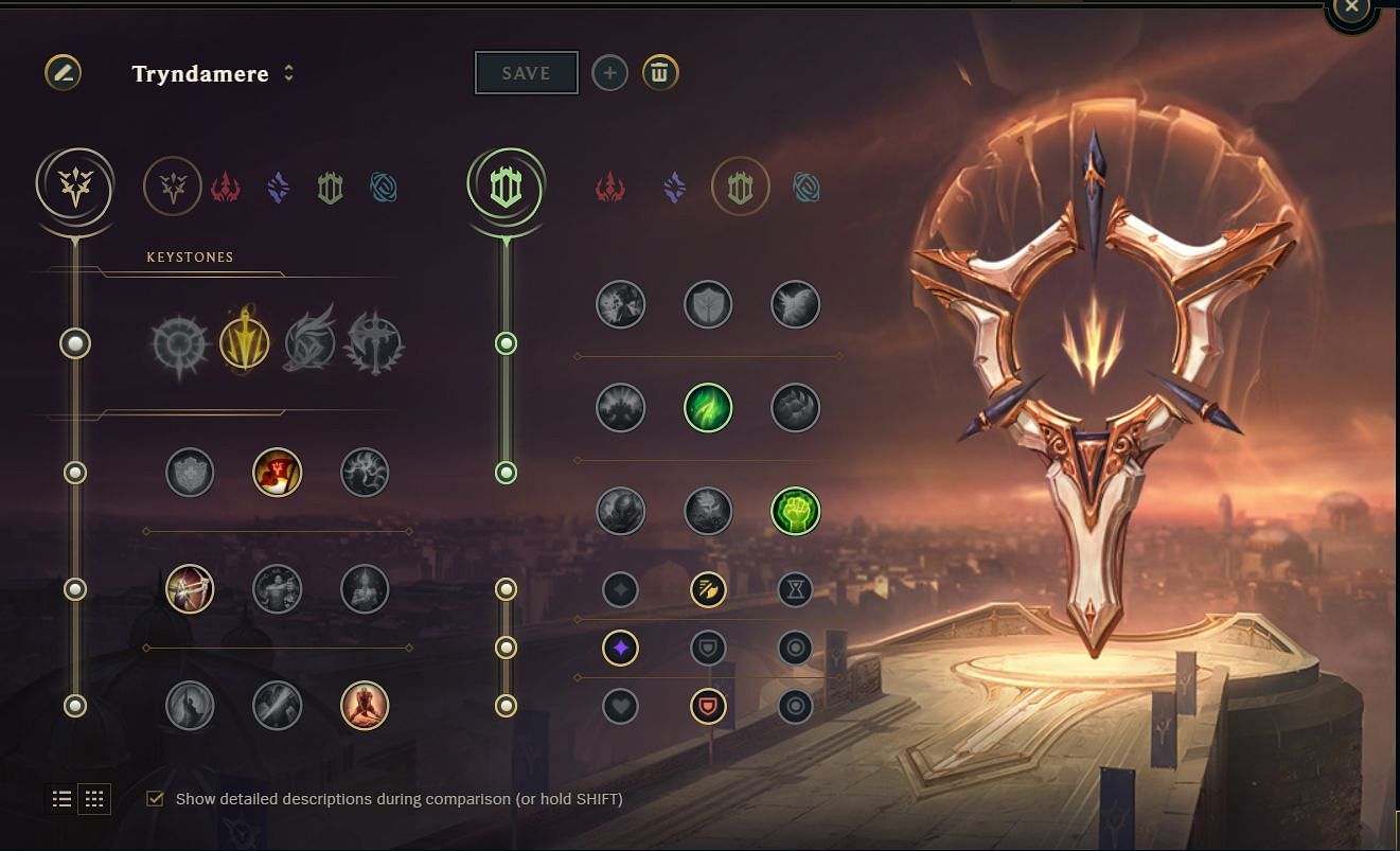 Midlane Tryndamere rune guide (Image via League of Legends)